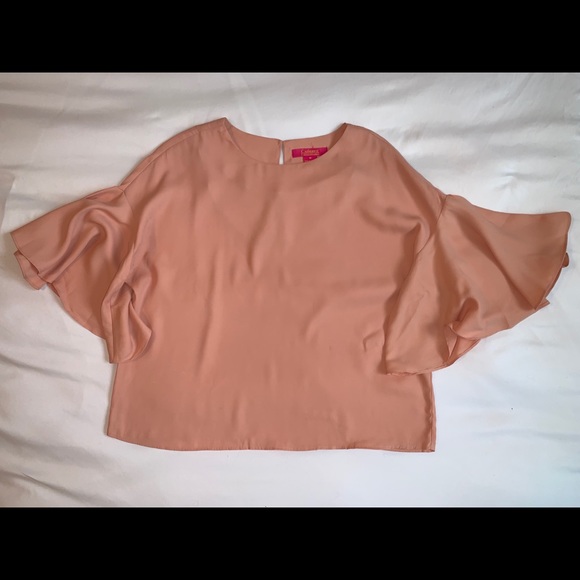 Pink Bell Sleeve Blouse - Picture 4 of 8